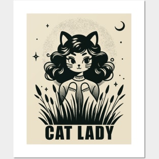 Cat Lady Posters and Art